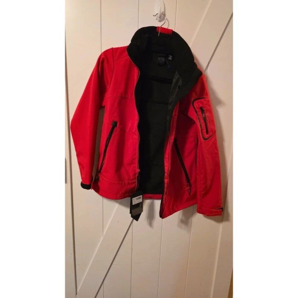 Stormtech Women's Red Technical Softshell Jacket – Fleece Lined Full-Zip